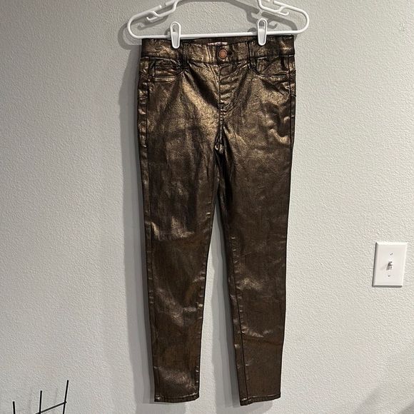 New juicy couture Pull On Jegging Pants Size 4 Gold - Picture 1 of 4